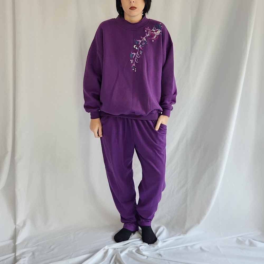 90s Purple Lady‎ Foot Locker Sweatsuit